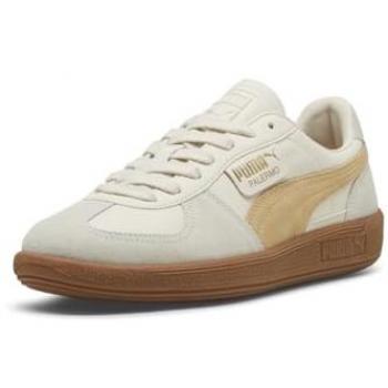 Sneaker Puma Palermo in Pelle Bianca e Desert Dust, EU40.5