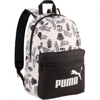 Mochila Puma Phase Small Adulto Color Blanco y Negro