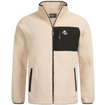 Arctic Seven Herren Sherpa Fleecejacke AS-415, Beige, 2XL