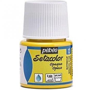 Pebeo SetaColor Opaque 45ml Butter Cup Paint