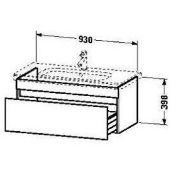 Duravit Quieres que te lo pida – Lavabo DuraStyle 448 × 930 × 398 mm, Basalto Mate