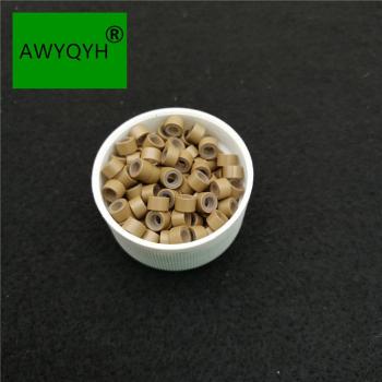 1000pcs Hair Extension Silicone Lined Beads