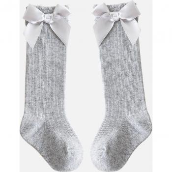 Chaussettes protectrices « Petite Fille » : nœud, bouche large, jambière intégrée