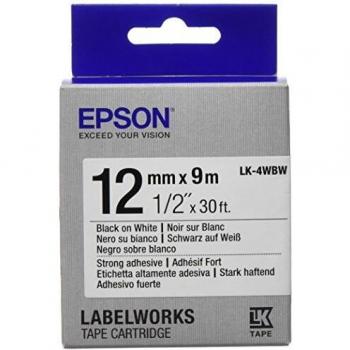 Epson LK4WBW Strong Adhesive Black on White