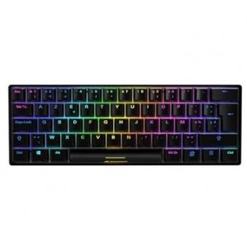 Clavier Gaming Sharkoon Skiller SGK50 S4 USB AZERTY Français Noir 60% avec Switch Kailh Red