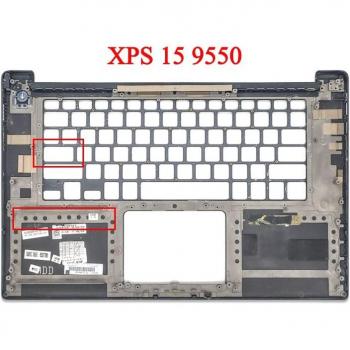 Coque supérieure noire pour repose-mains Dell XPS 15, 95% compatible avec modèles 9550, 9560, Precision 5520, M5510, P56F