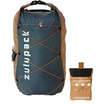 Zulupack 12L Grey/Camel Unisex Packable Backpack
