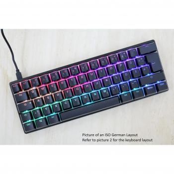 UK ISO KBC Poker 3 Mechanical – Black Cherry MX Blue, RGB Lighting, Metal Body