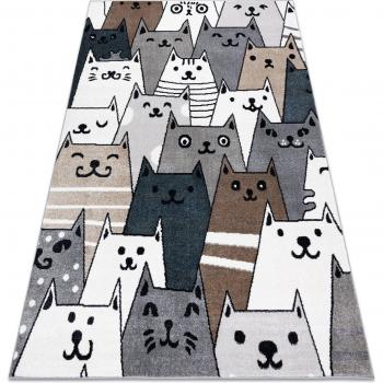 Tappeto “Feline Fun Zone” grigio argento 180x270 cm