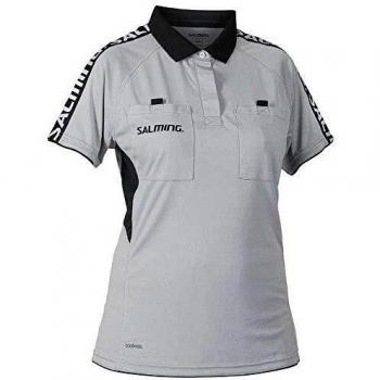 Women’s Grey Short Sleeve Referee Polo by Salming – S Size