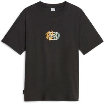 Puma Damen T-Shirt in Schwarz und Orange