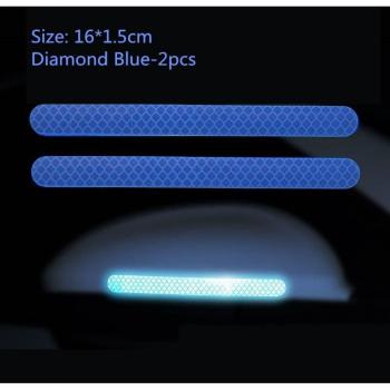 2Pcs Car Bumper Reflector Stickers