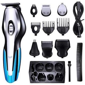 Wasserdichter A‑TION Haarschneider mit Nasenhaar‑Trimmer