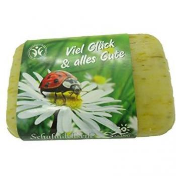 Saling Feste Duschseife Schafmilchseife Viel Glück, 100 g
