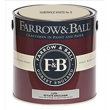 Farrow & Ball 2.5L Hardwick White No.5 Estate Paint