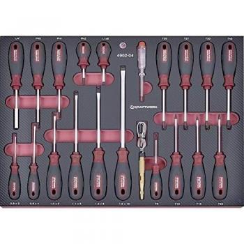 Kraftwerk Accessori Valigetta Attrezzi Eva Set EVA 21pz Cassetto Giraviti & Cercafase