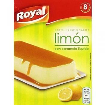 Postre Fresco Royal al Limón con Caramelo Líquido, 103g, 8 porciones