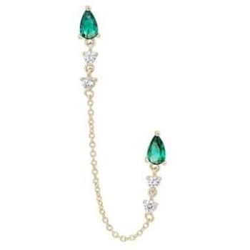 Pendiente Dual Eileen – Plata bañada en Oro 18 quilates