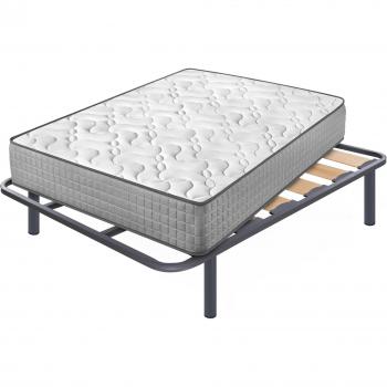Viscoelástico Diamond Fresh 135×190 + Somier Zeus 4P de 32 cm – Modelo Express