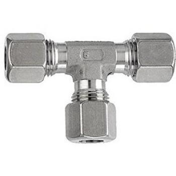 Riegler T-Adapter, Rohr-Außen-Ø 6 mm, Edelstahl 1.4571, 315 bar