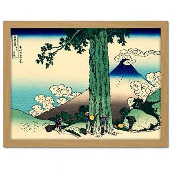 JAPAN MIST: Hokusai Woodblock Mishima Pass Fuji 36-View Decor