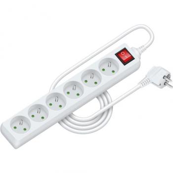 Retlux 32‑Prod – prodlužovací kabel 2 m, 6 zásuvek + vypínač