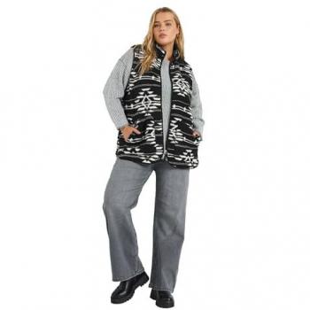 Teddy Black Print – Veste « Yours Curve »