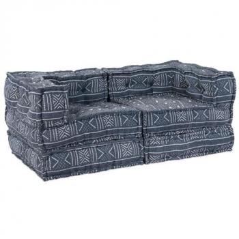 Tapis d’appoint 2 places couleur bleue 70 × 70 × 54 cm
