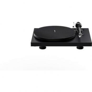 Pro-Ject Debut Evo 2, Audiophiler Plattenspieler der nächsten Generation mit Carbon Tonarm und elektronischer Geschwindigkeitsumschaltung, Made in Europe (Schwarz Satin)