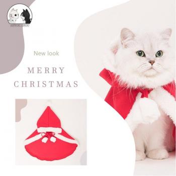 Cosplay-Mantel für Haustiere zu Weihnachten