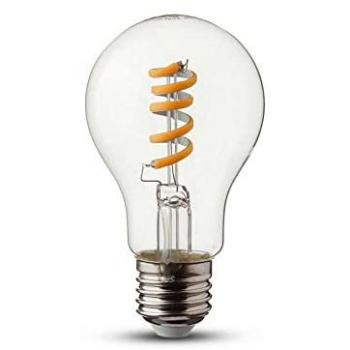 Lampadina LED E27 4W Filamento a Spirale 100LM/W A60 Luce Calda 3000K