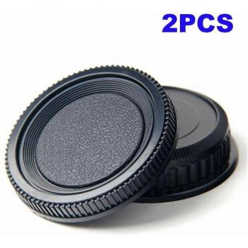 Lentes Traseras Dual + Tapa Negra – Compatible con Pentax K-PK (F7Z2)