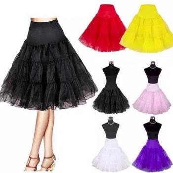 Sous-jupe en tulle bouffant 3 couches, jupon de mariage, longueur aux genoux
