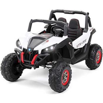 Elektro UTV Buggy für Kinder 4x4 (Schwarz Weiß)