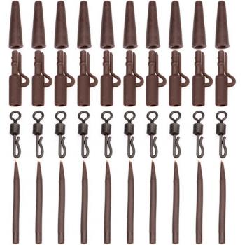 Accesorios de Pesca de Carpa: Clips, Giratorios y Mangas