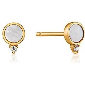 Pendientes Ania Haie E022-01G en plata de ley 925 con diseño de 0,5 cm