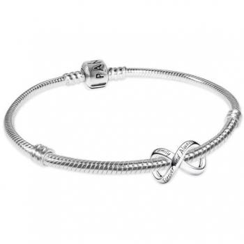 Pandora Charm‑Band Starter‑Set „Schönheit & Unendlichkeit“ – Silbertone