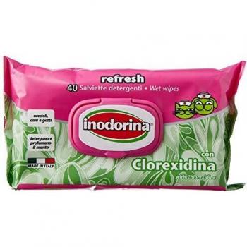Inodorina Lingettes à la chlorhexidine pour chiens 6x40pcs