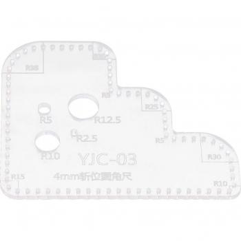 3.38mm Leather Craft Acrylic Corner Stitching Cutting Templates