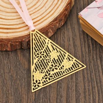 Brass Cherry Blossom Bookmark for Stationery