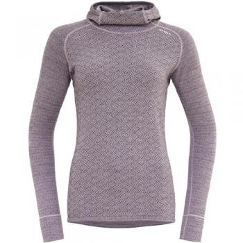Devold Kvitegga Hoodie i Merinoull 230 Orchid för damer