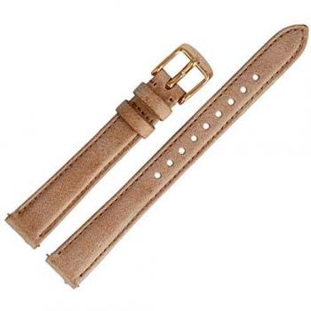 Fossil Uhrenarmband Beige 14mm aus Leder