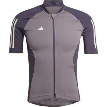 Adidas 3 Streifen Kurzarmtrikot grau/lila