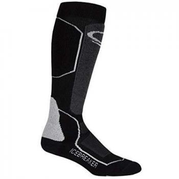 Icebreaker Women's Ski Socks Medium (Black/Oil/Silver) IBN721A73