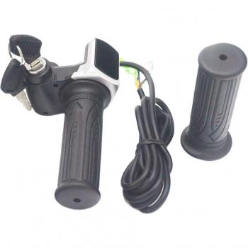 LCD Display Twist Throttle for E-bike with Key Lock