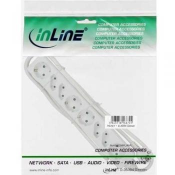 Regleta InLine 16481W 1.5m 8 salidas AC