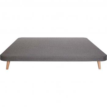 Estilo Morfeo Madera y Tela Gris 105x200
