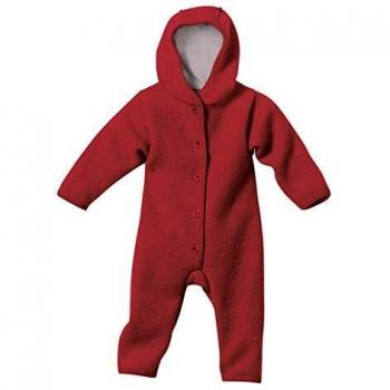 Body in lana cotta con cappuccio color bordeaux