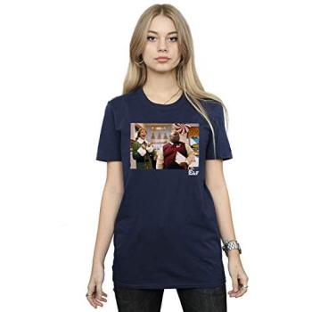 Holiday Elf Navy 3XL Women’s Casual Christmas Tee
