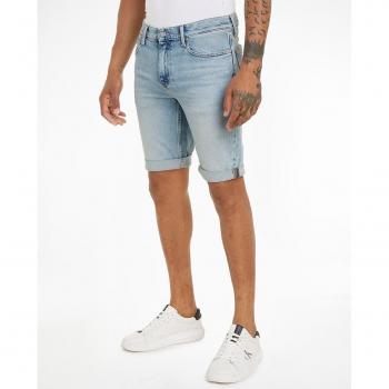 Calvin Klein Jeans Herren Slim Fit Jeansshorts Blau Größe 34